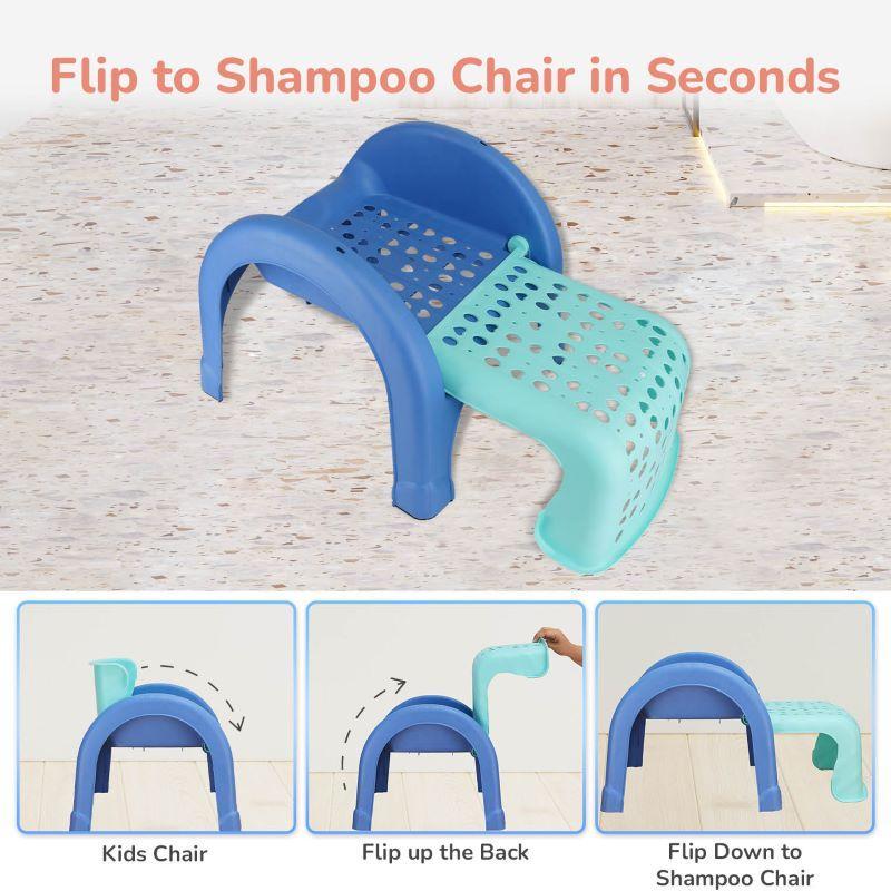 Jelly Bean 3 in 1 Multi-Functional Kids Chair - Green Blue - Image 3