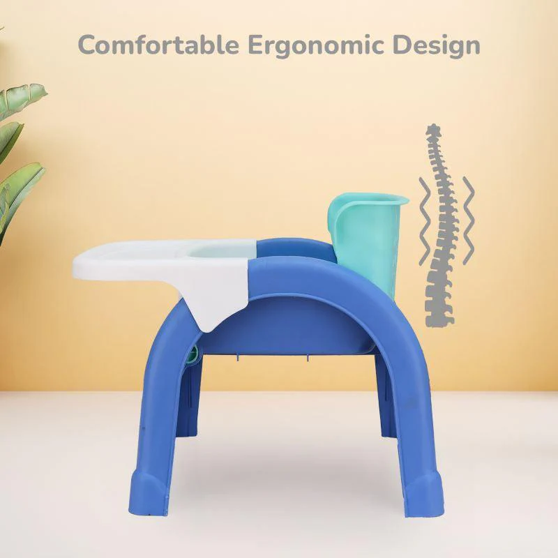 Jelly Bean 3 in 1 Multi-Functional Kids Chair - Green Blue - Image 4