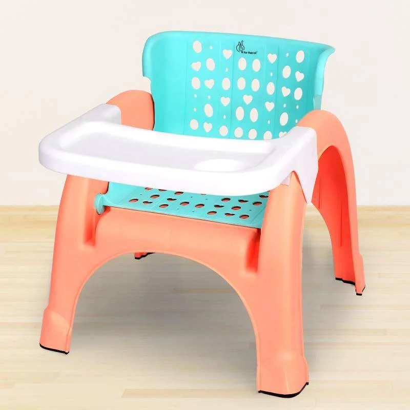Jelly Bean 3 in 1 Multi-Functional Kids Chair - Peach Green