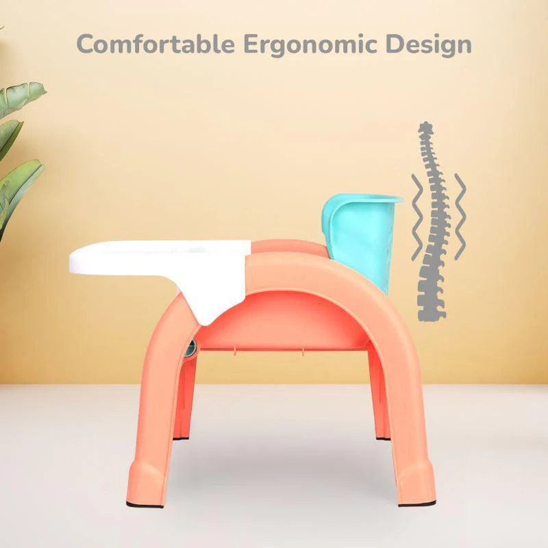Jelly Bean 3 in 1 Multi-Functional Kids Chair - Peach Green - Image 4