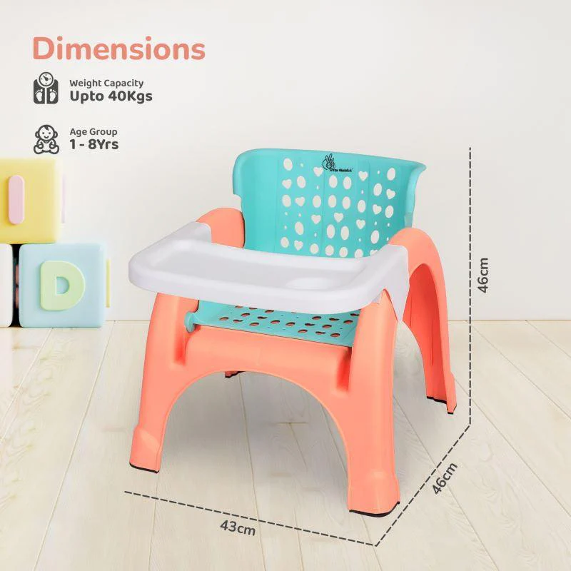Jelly Bean 3 in 1 Multi-Functional Kids Chair - Peach Green - Image 6