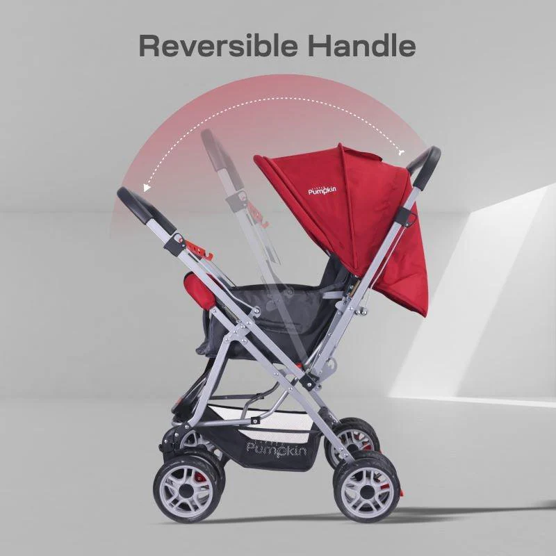 Kiddie Kingdom Baby Stroller With Personalized Name Plate - Red - Image 5