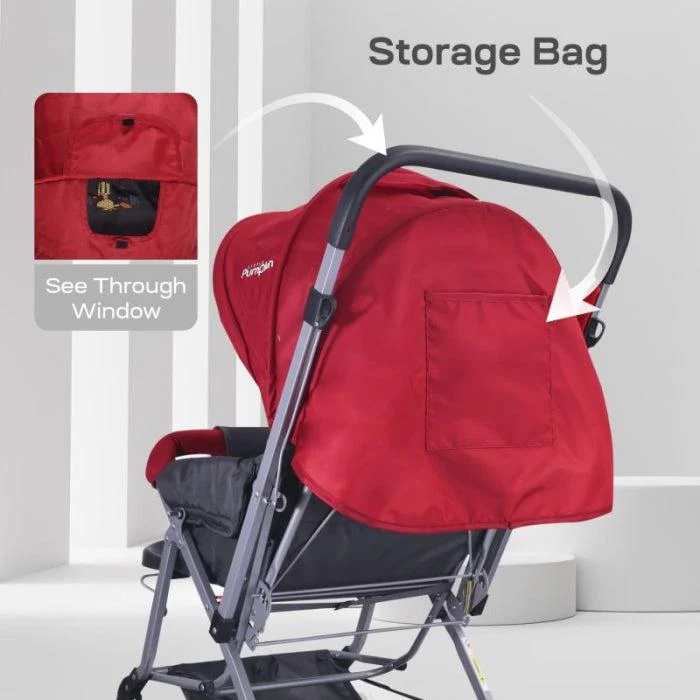 Kiddie Kingdom Baby Stroller With Personalized Name Plate - Red - Image 6