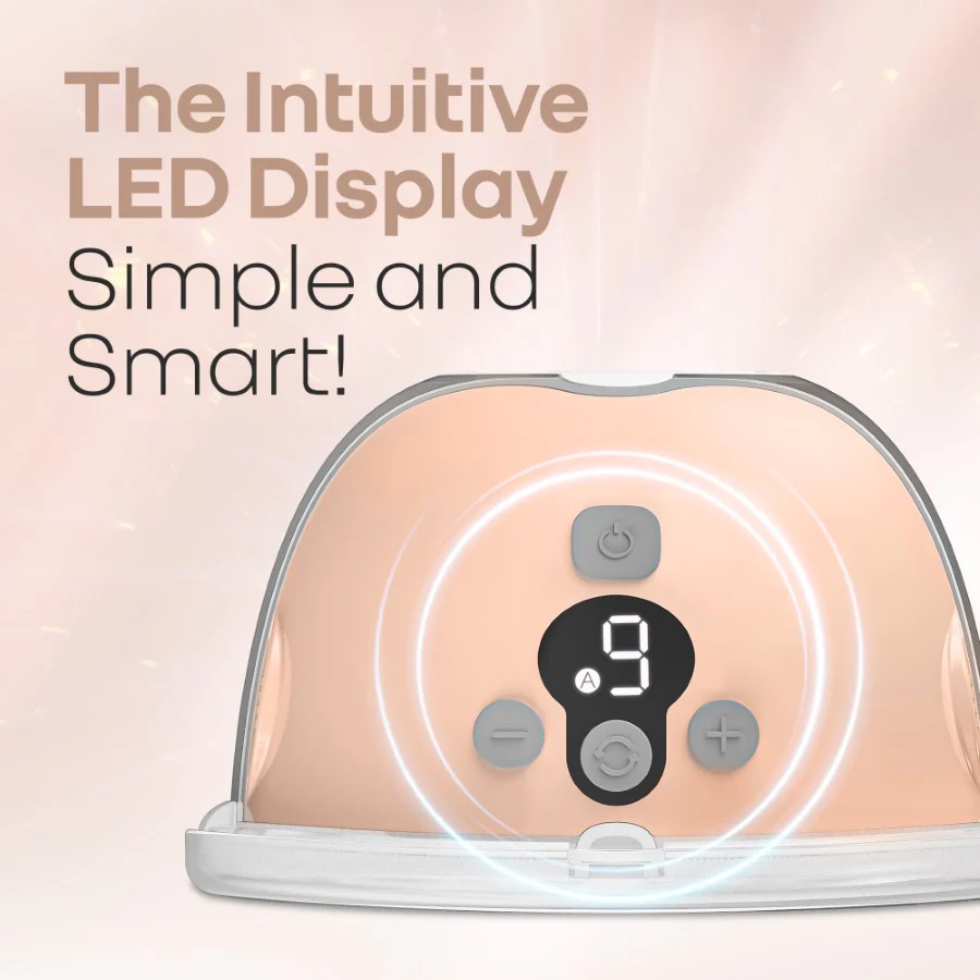 Lactella Bliss Electric Wearable Breast Pump with 4 Modes & 9 Levels - Peach - Image 4