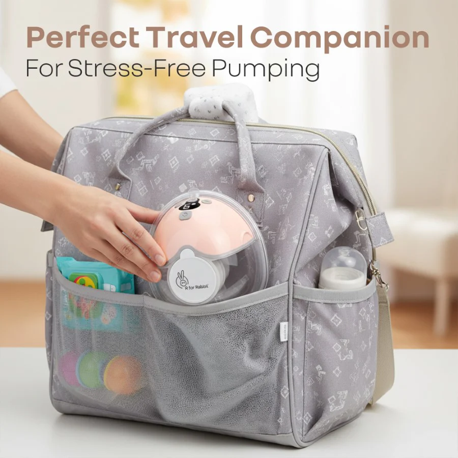 Lactella Bliss Electric Wearable Breast Pump with 4 Modes & 9 Levels - Peach - Image 8