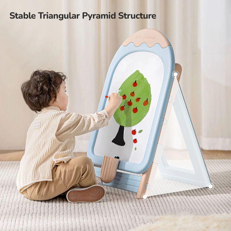 Little Genius Candy Duo - Set of Kids Activity Board & Chair - Blue - Image 4