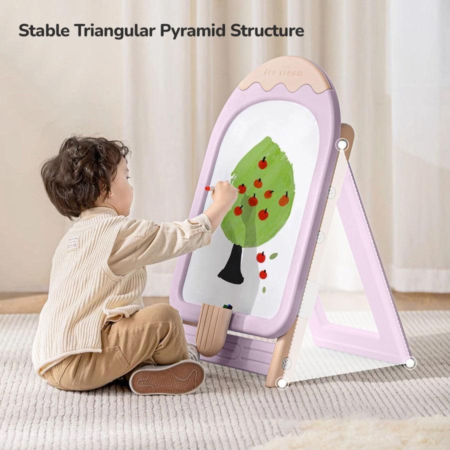 Little Genius Candy Duo - Set of Kids Activity Board & Chair - Purple - Image 3