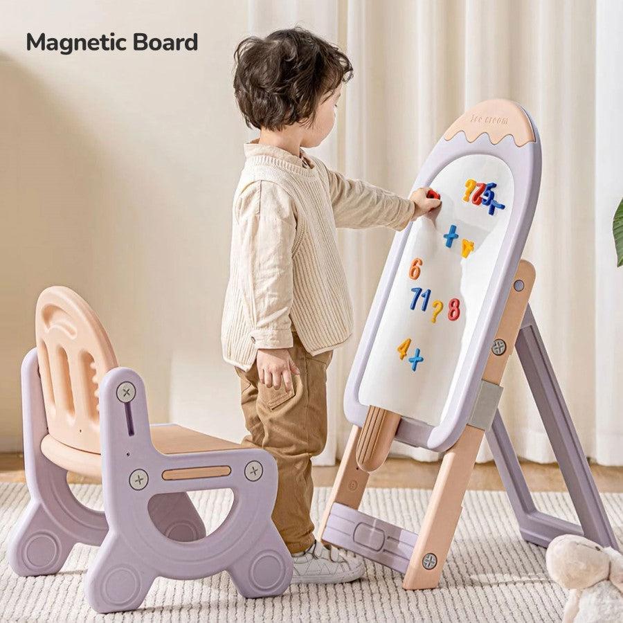Little Genius Candy Duo - Set of Kids Activity Board & Chair - Purple - Image 9