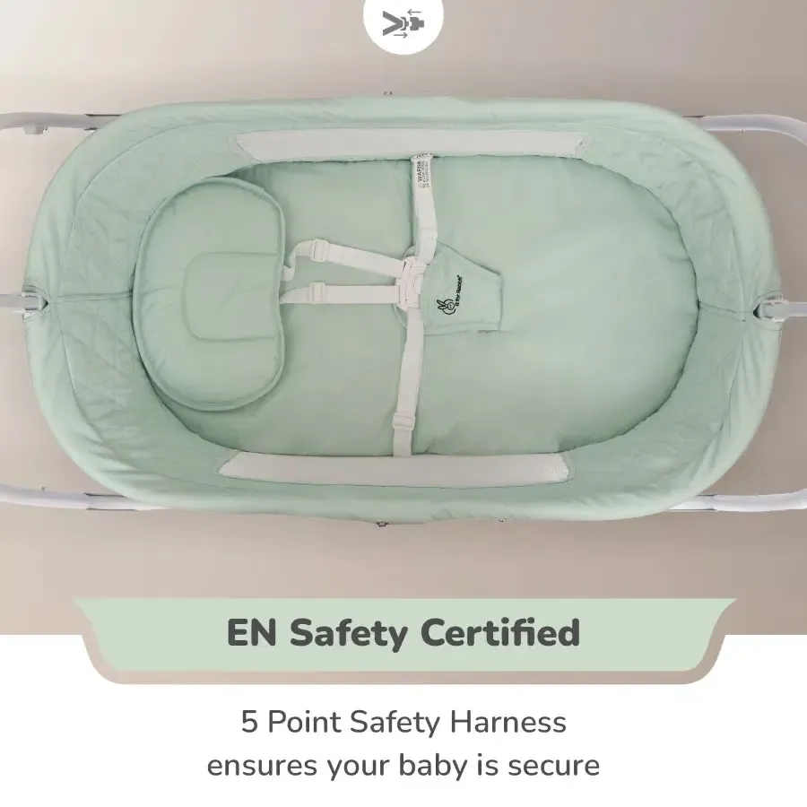 Lullabies Plus Auto Swing Baby Cradle - Sea Green - Image 2