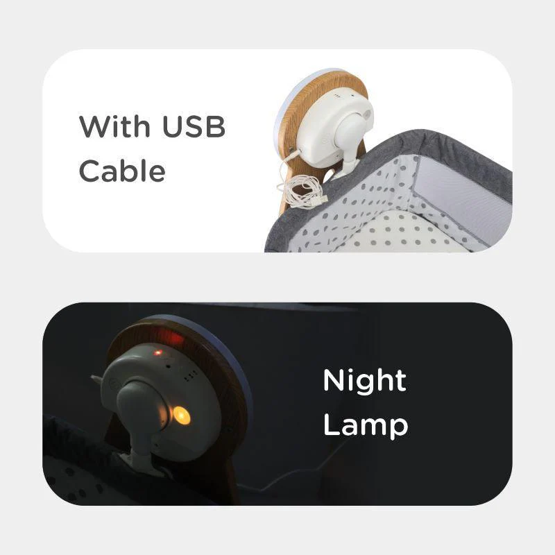 Lullabies Woodsy Electric Cradle For Babies - Grey - Image 7