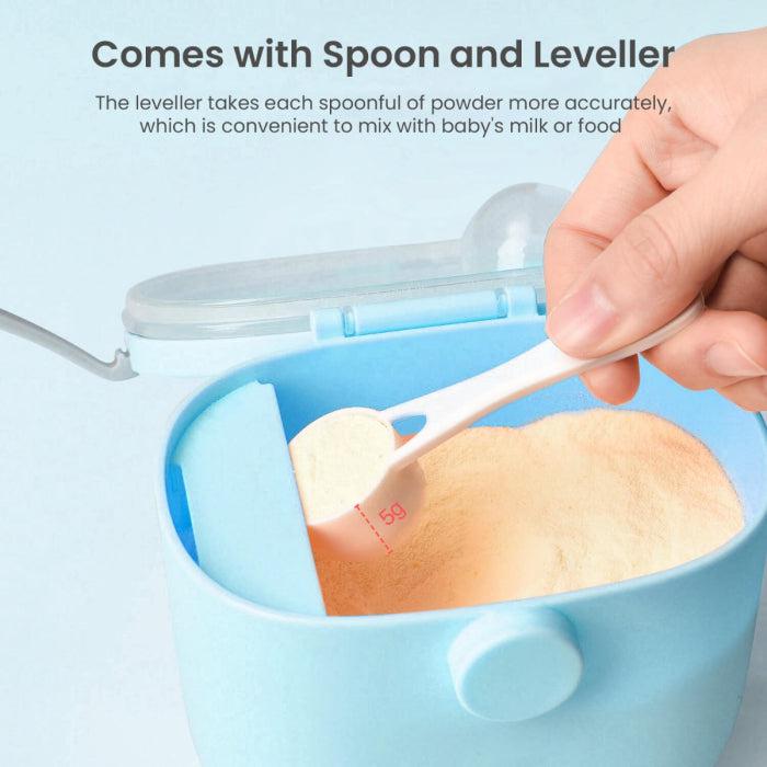 First Feed Box with Scoop, BPA Free, Leak Proof - Blue - Image 5
