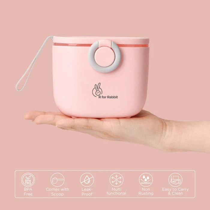 First Feed Box with Scoop, BPA Free, Leak Proof - Pink - Image 2