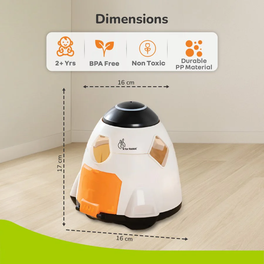 Orapple Astro Multi-Functional Shape Sorter Toy for Kids - White Multi - Image 8