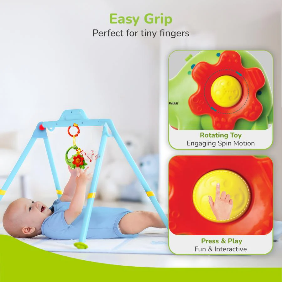 Orapple Dino Tune – Fun & Safe Musical Hanging Toy for Kids - Green Red - Image 4