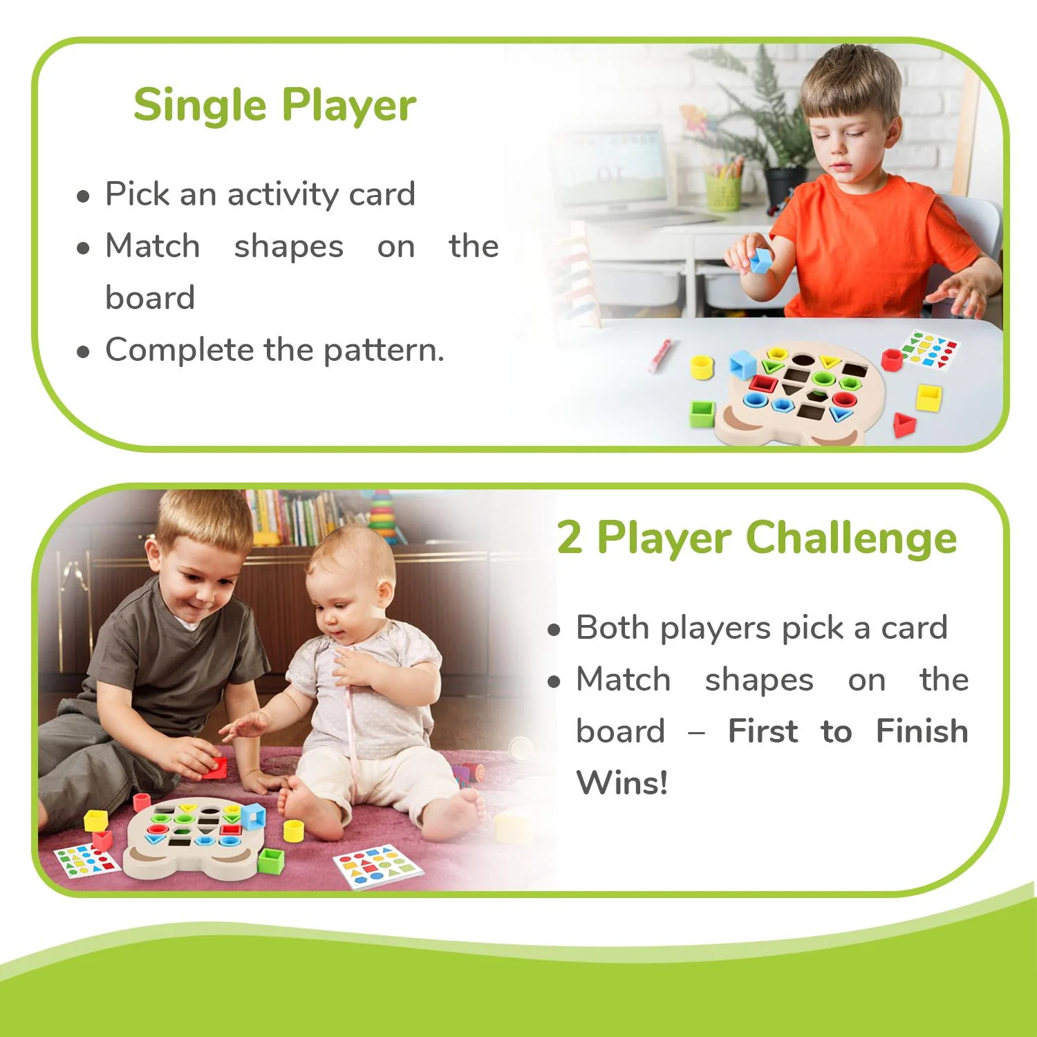 Orapple Match N Learn Baby Educational Toy with BIS Certified Shape Sorter for Baby Fine Motor Skills & Brain Development - Beige Multi - Image 6