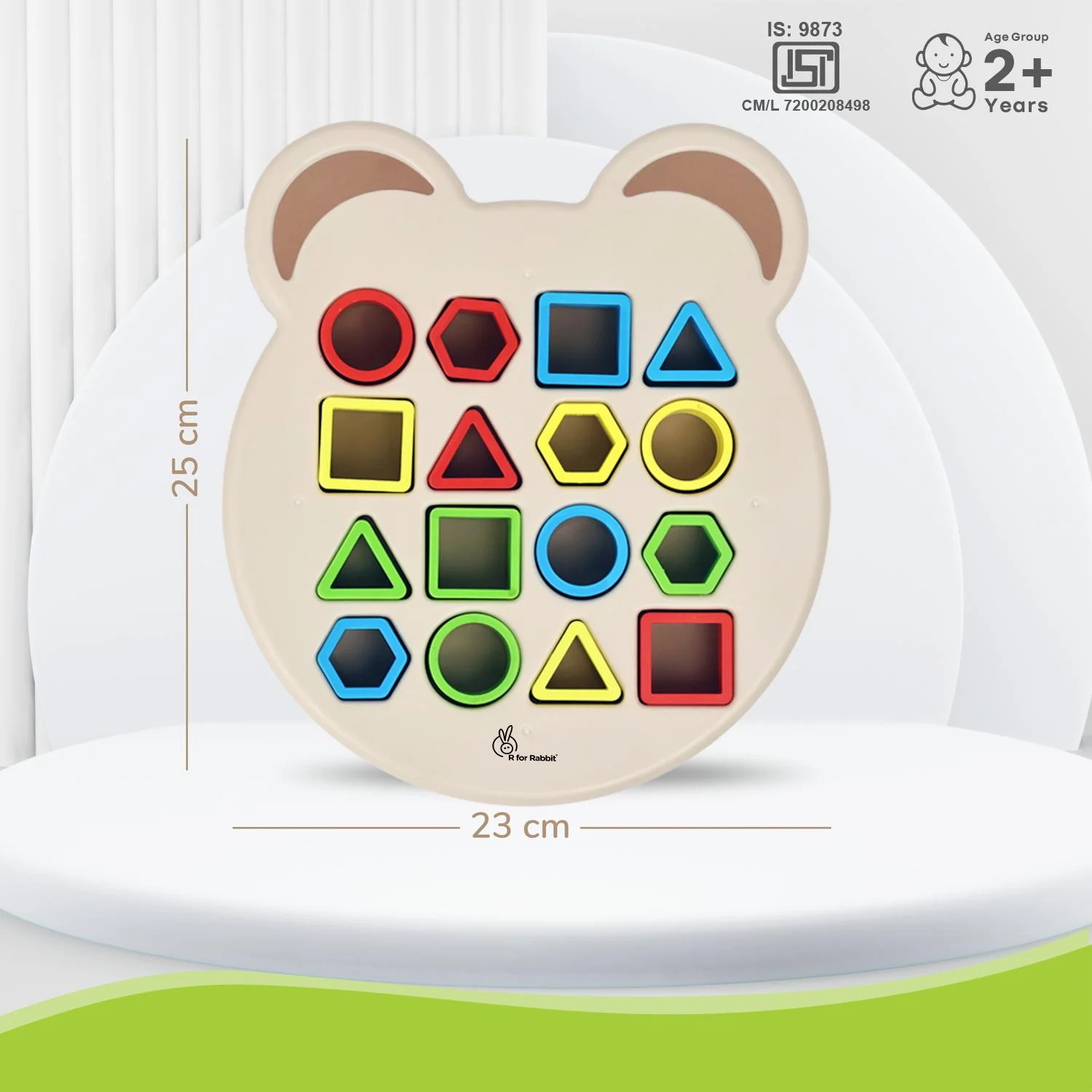 Orapple Match N Learn Baby Educational Toy with BIS Certified Shape Sorter for Baby Fine Motor Skills & Brain Development - Beige Multi - Image 8