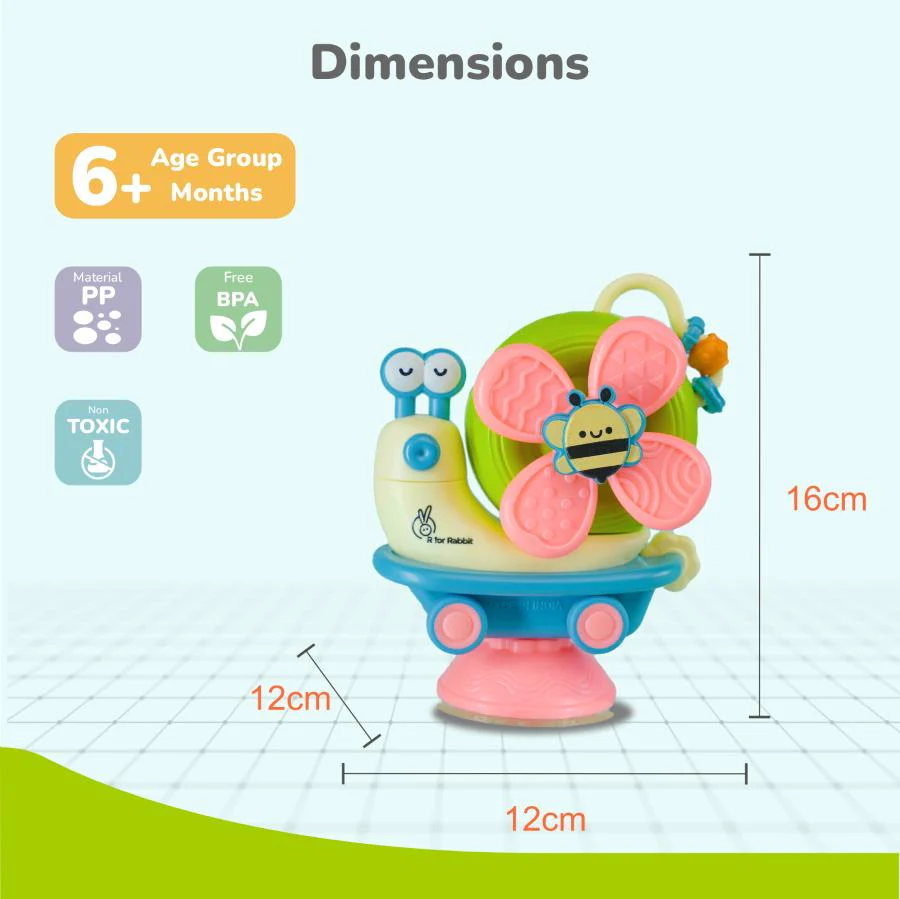 Orapple Spinster – 5-in-1 Multi-Activity Toy for Kids Rattle Toy for Babies - Blue Cream - Image 8