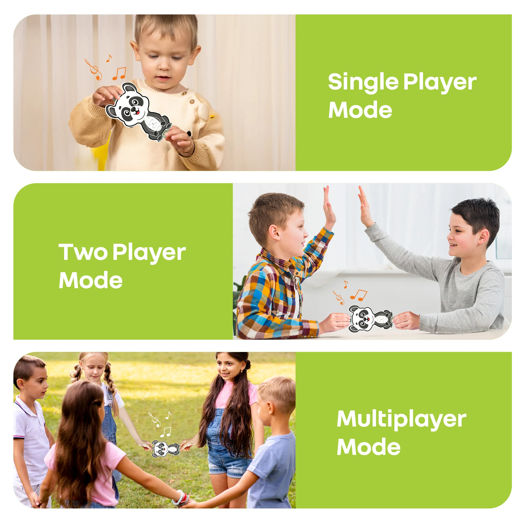 Orapple Tap N Play Musical Learning Toy with 4 Fun Modes Toy for Kids 2+ Years - Panda - Image 4