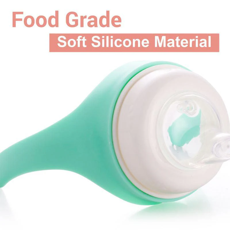Penguin Spout Cup Sipper Bottle for Babies 180ml - Green - Image 3