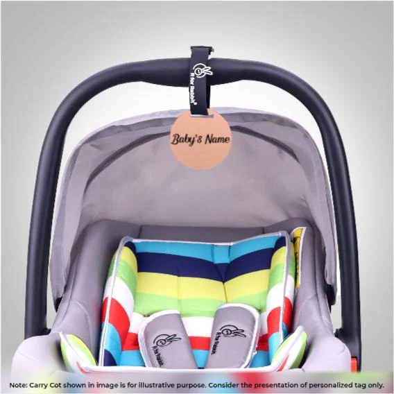 Picaboo NXG 4 In 1 Multipurpose Baby Carry Cot With Personalized Name Tag - Silver Black - Image 2