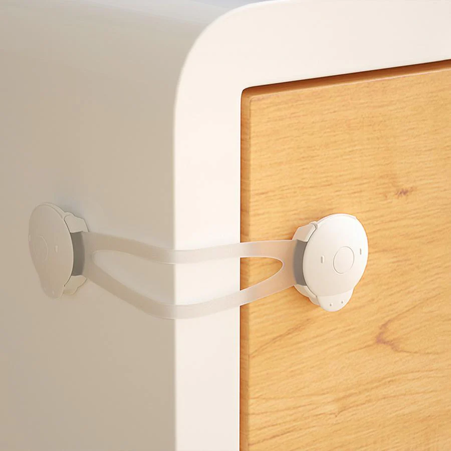 Protector Plus Cabinet Locker Child Safety Cabinet Lock (Pack of 2) - White
