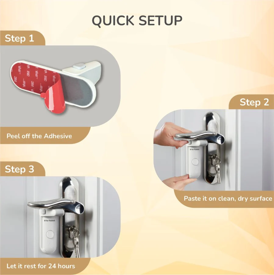 Protector Plus Door Handle Stopper – Child Safety Lock for Door Levers - White - Image 3