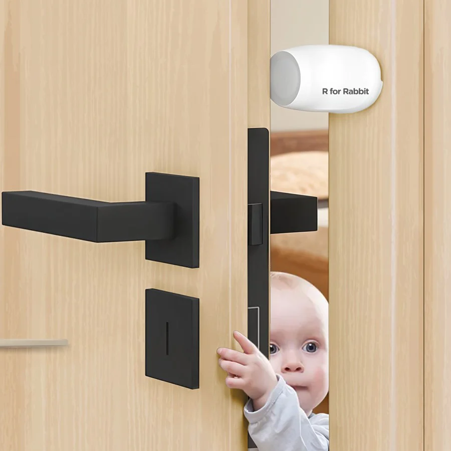 Protector Plus Door Stopper – Child Safety Lock for Doors - White