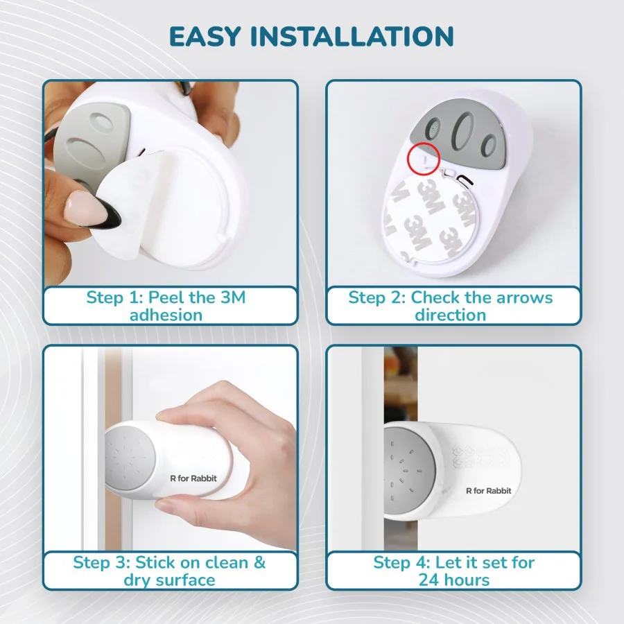 Protector Plus Door Stopper – Child Safety Lock for Doors - White - Image 5