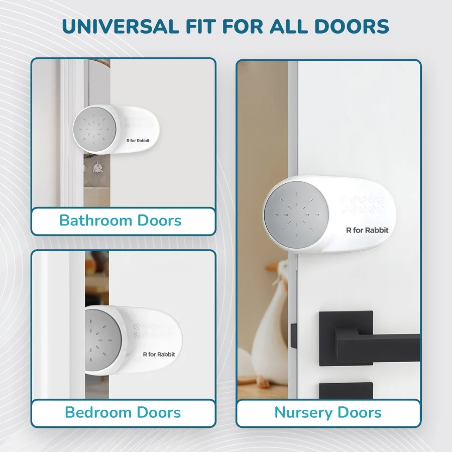 Protector Plus Door Stopper – Child Safety Lock for Doors - White - Image 7