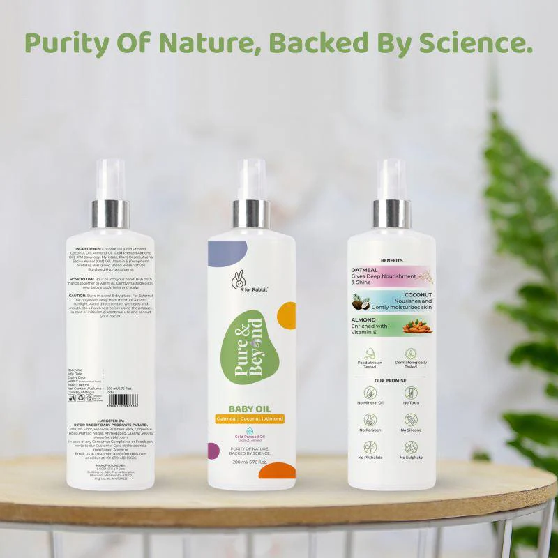 Pure & Beyond Cold Pressed Almond & Coconut Oil for Hair & Massage - Image 14