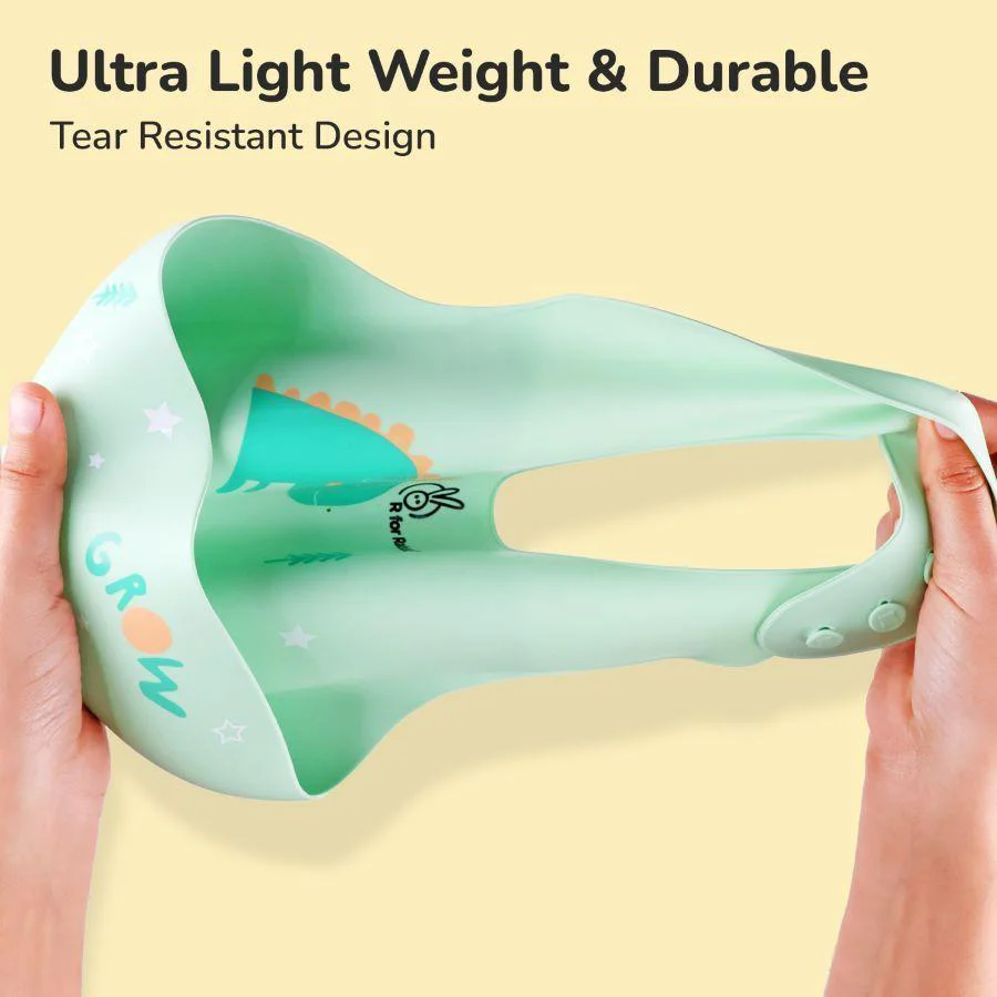 Safari Silicone Bib For Baby Comfortable Soft And Built-in Food Pocket - Sea Green - Image 5