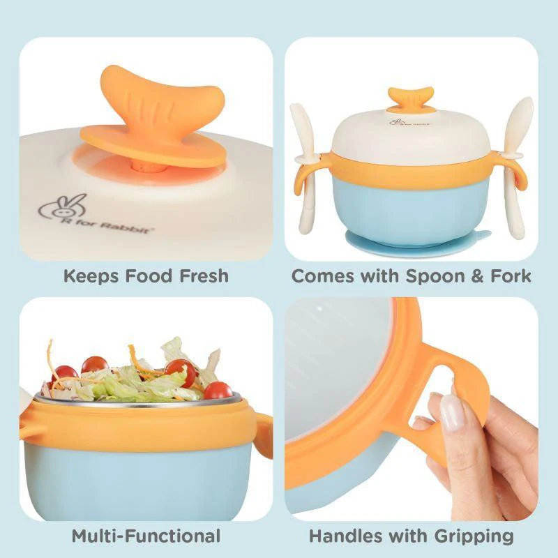 Safe Feed Meal Box Set For Kids - Blue - Image 4