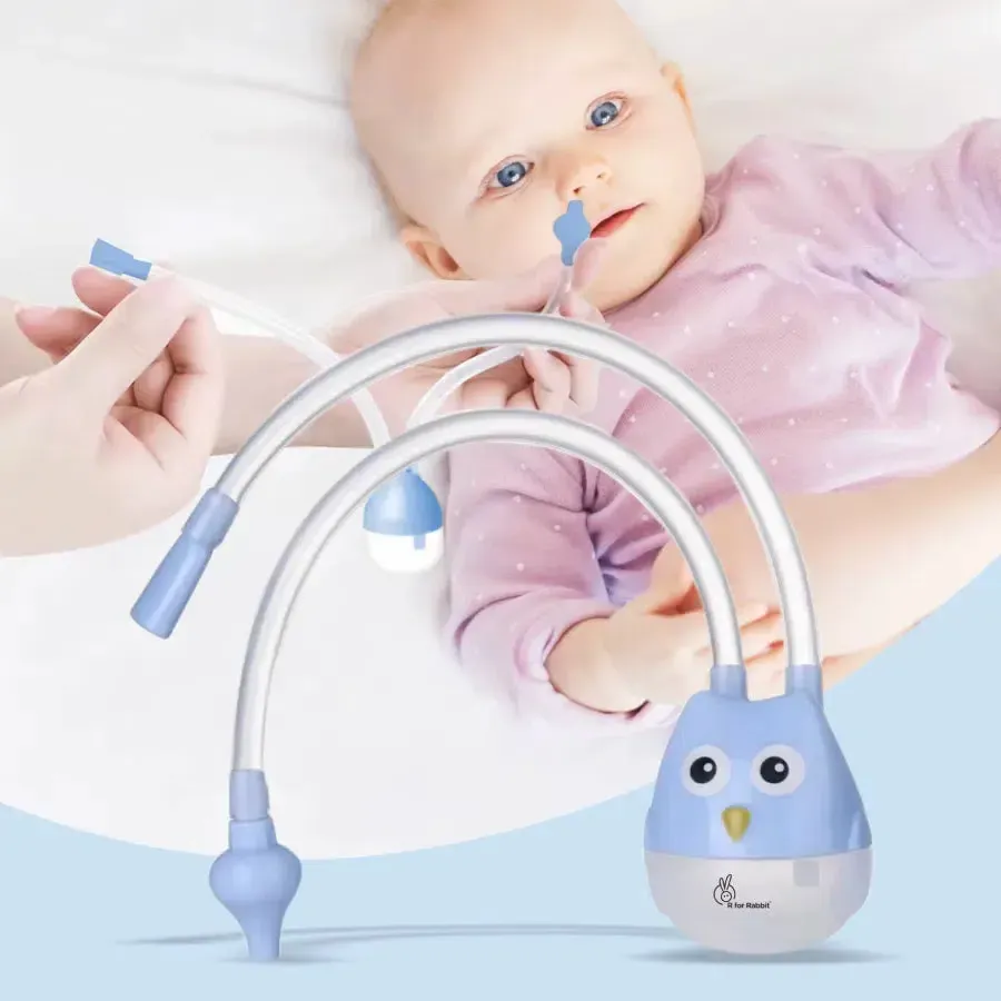 Snowy Nasal Cleaner For Baby Painless Relief from Mucus and Blocked Nose - Blue