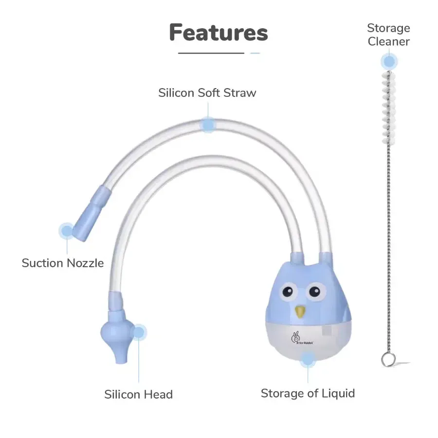 Snowy Nasal Cleaner For Baby Painless Relief from Mucus and Blocked Nose - Blue - Image 4
