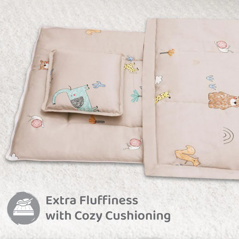 Snuggy Cozy Baby Bedding With Blanket & Pillow And Odour Free - Tan Brown - Image 5
