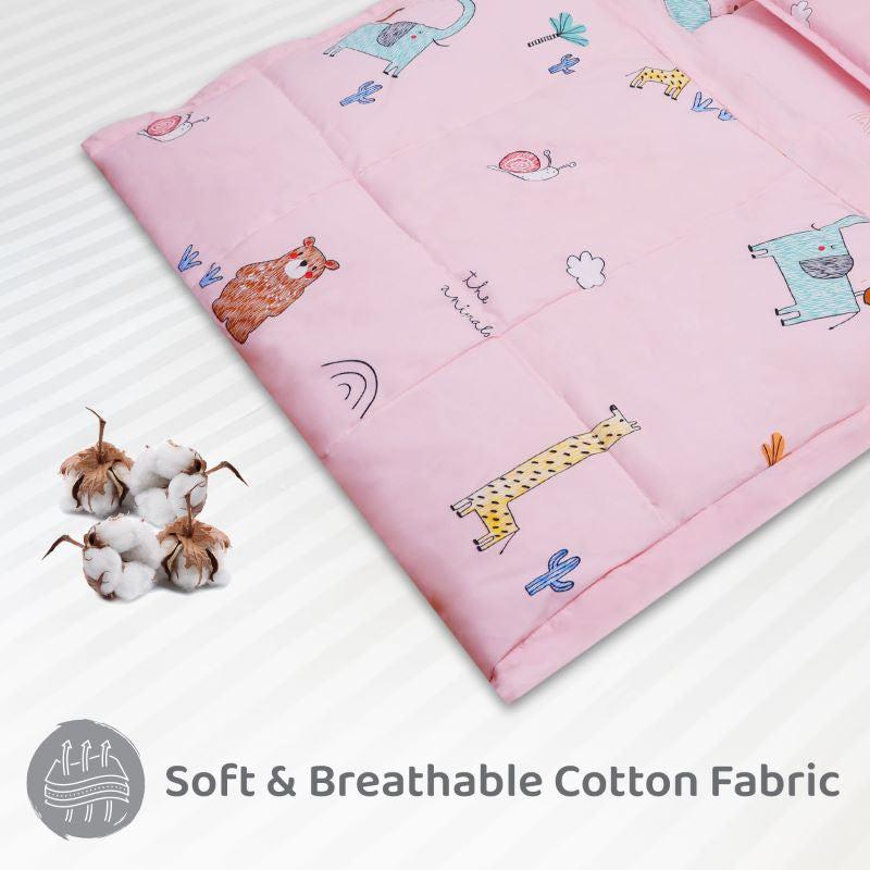 Snuggy Cozy Baby Bedding With Blanket & Pillow And Odour Free - Blush Pink - Image 2