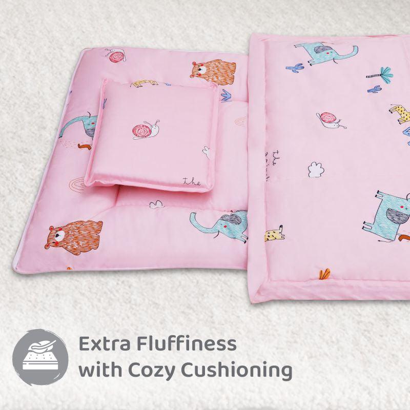 Snuggy Cozy Baby Bedding With Blanket & Pillow And Odour Free - Blush Pink - Image 5