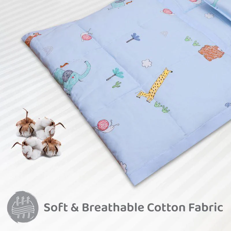 Snuggy Cozy Baby Bedding With Blanket & Pillow And Odour Free - Sky Blue - Image 2