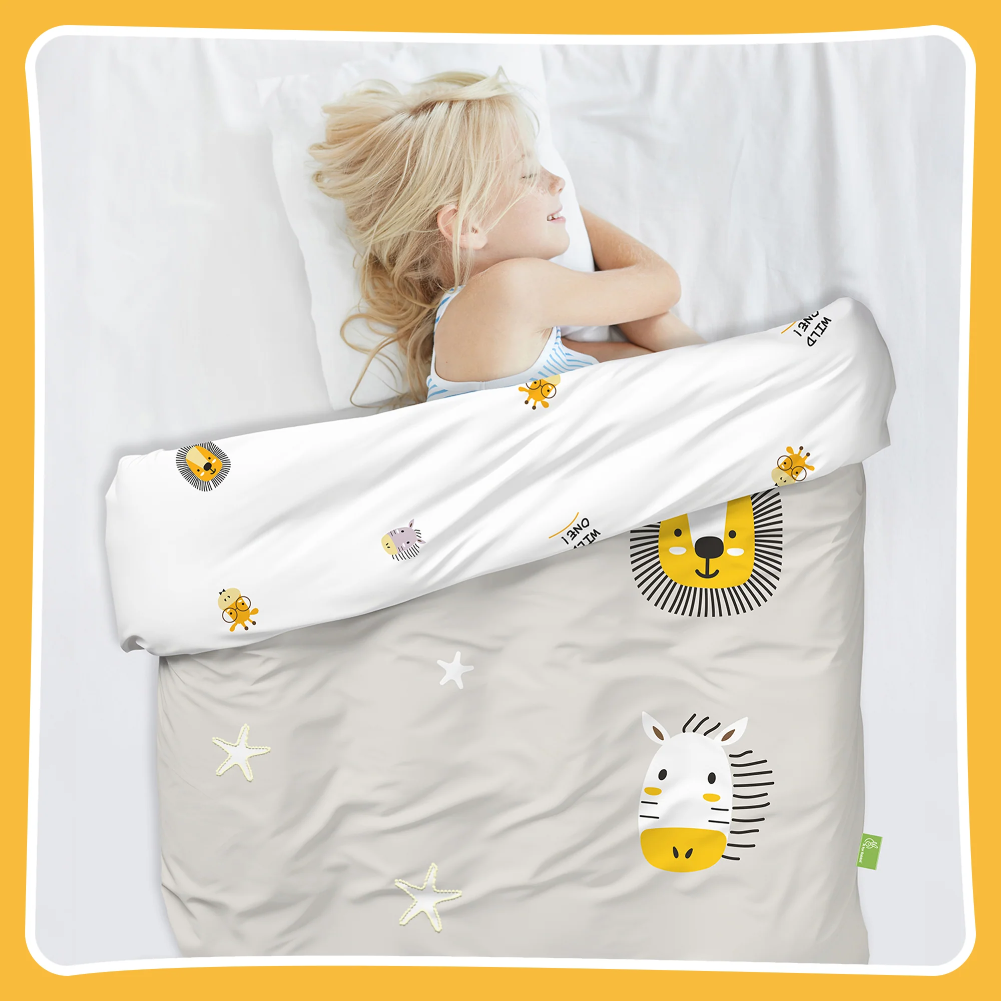 Softkins Baby Comforter 100% Cotton Baby Blanket With Ultra-Soft Dual Side Comfort - Safari Beige