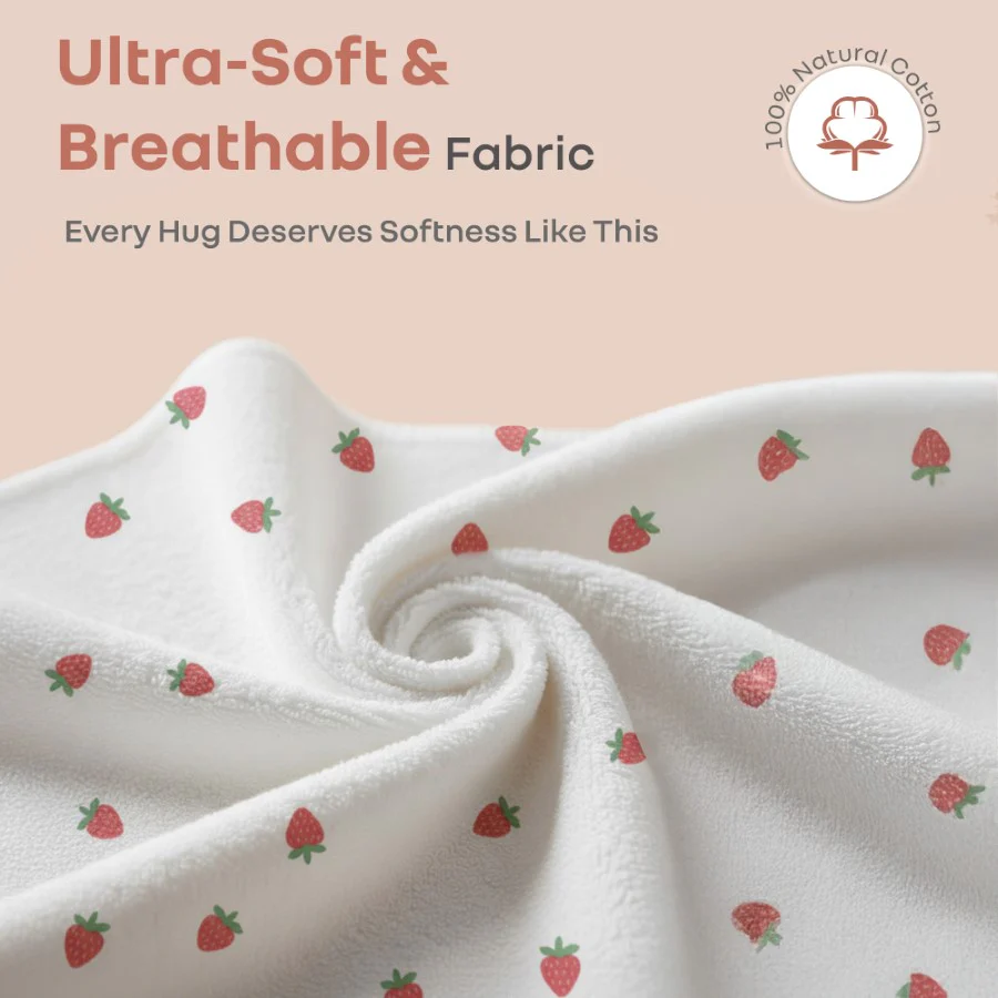 Softkins Washcloth - Ultra-Soft Cotton Baby Washcloth (Pack of 6) - Berry Pink - Image 2