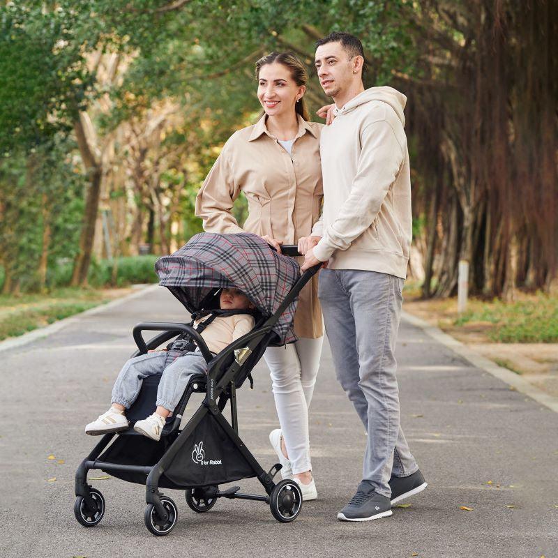 Street Smart Aero Baby Stroller With Personalized Name Plate - Black Multi - Image 8