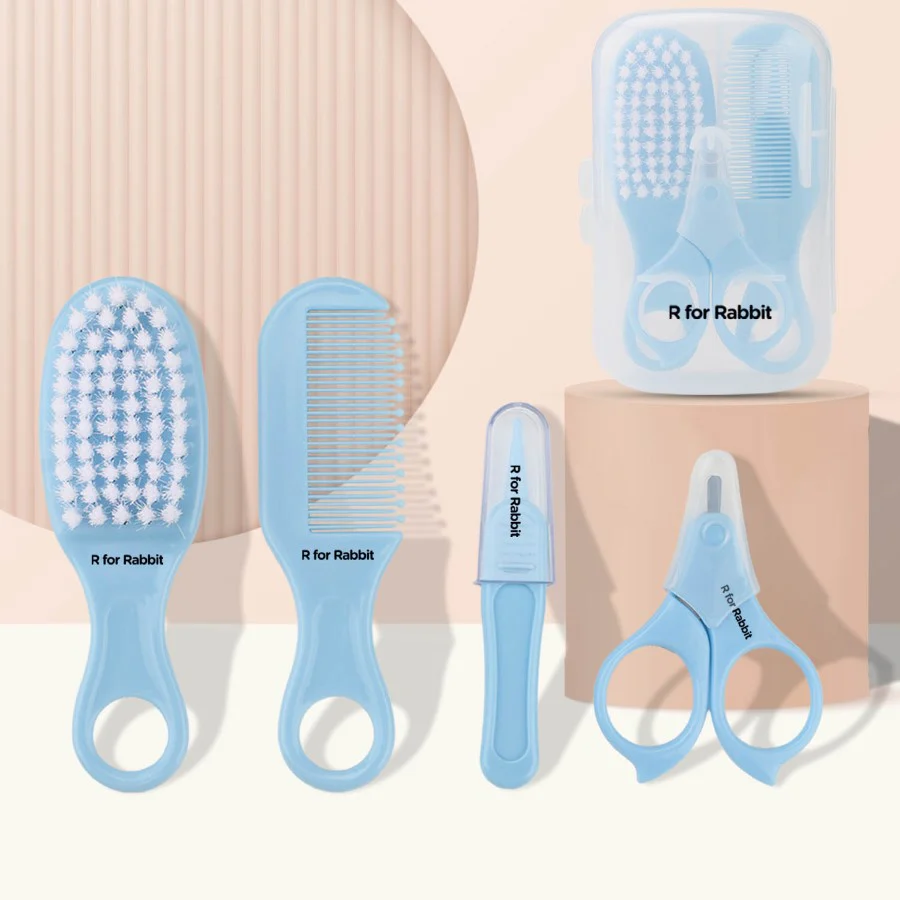 Stylo Totcare Set New Born Grooming Kit - Sky Blue