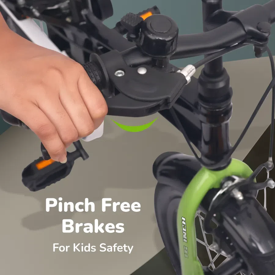 Tiny Toes Ryder Bicycle For Kids 16 Inch 90% Plug N Play Installation - Black Green - Image 8