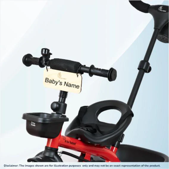 Tiny Toes T20 Ace Tricycle With Personalized Name Plate - Lake Blue - Image 2