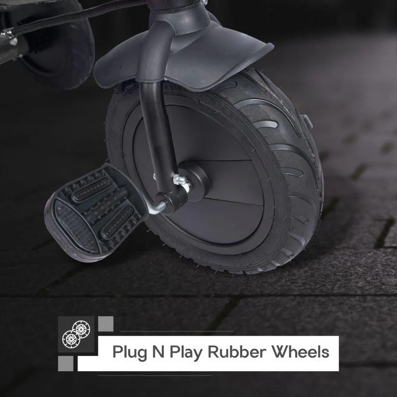 Tiny Toes T20 Plus Tricycle With Personalized Name Plate - Black - Image 3