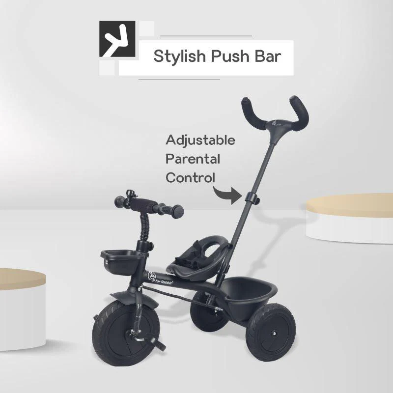 Tiny Toes T20 Plus Tricycle With Personalized Name Plate - Black - Image 4