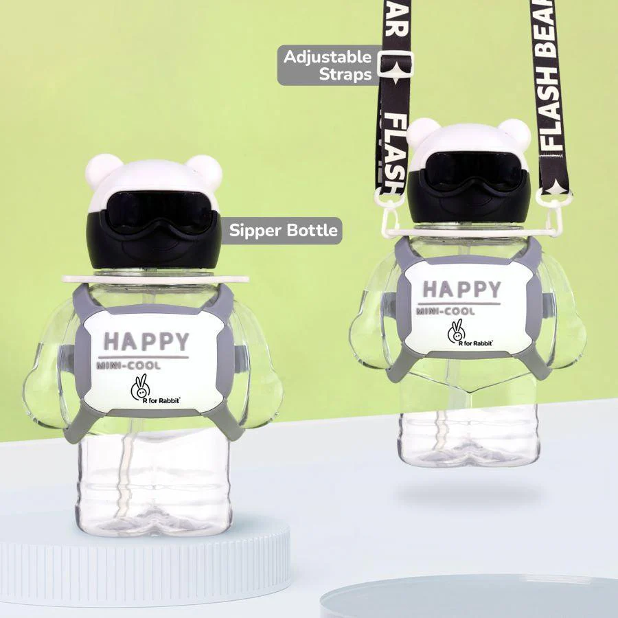 Tritan Astro Baby Straw Sipper Bottle 1000ml - White - Image 3
