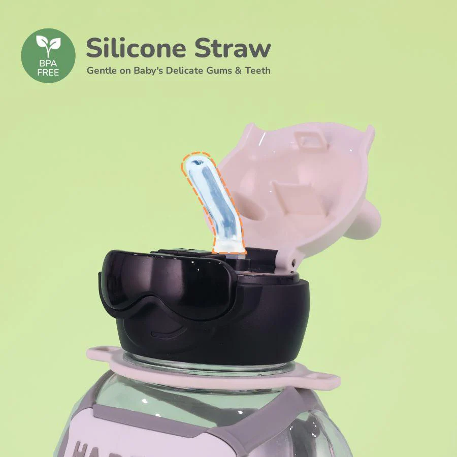 Tritan Astro Baby Straw Sipper Bottle 1000ml - White - Image 6