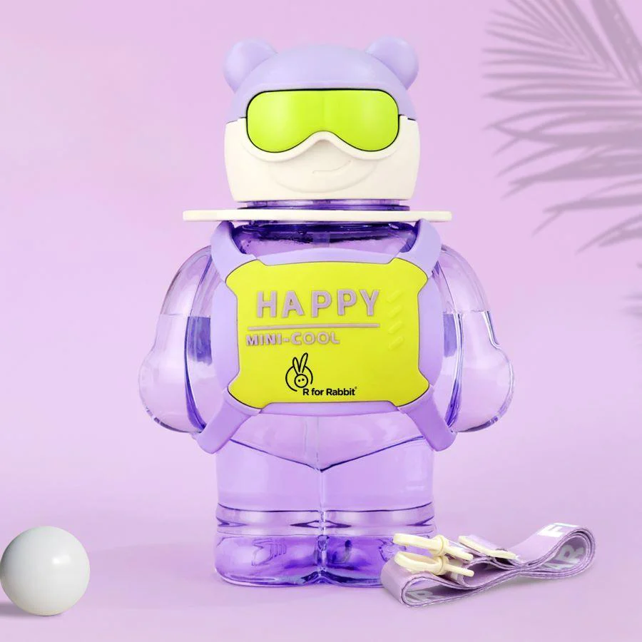 Tritan Astro Baby Straw Sipper Bottle 1000ml - Purple