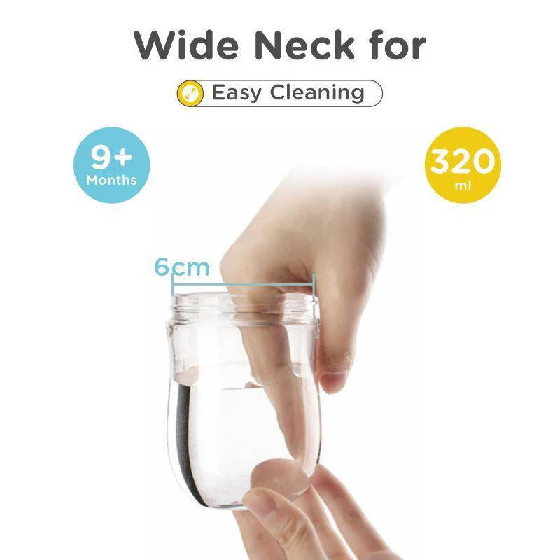 Tritan Dino Straw Sipper Bottle for kids 320ml - Yellow Blue - Image 5